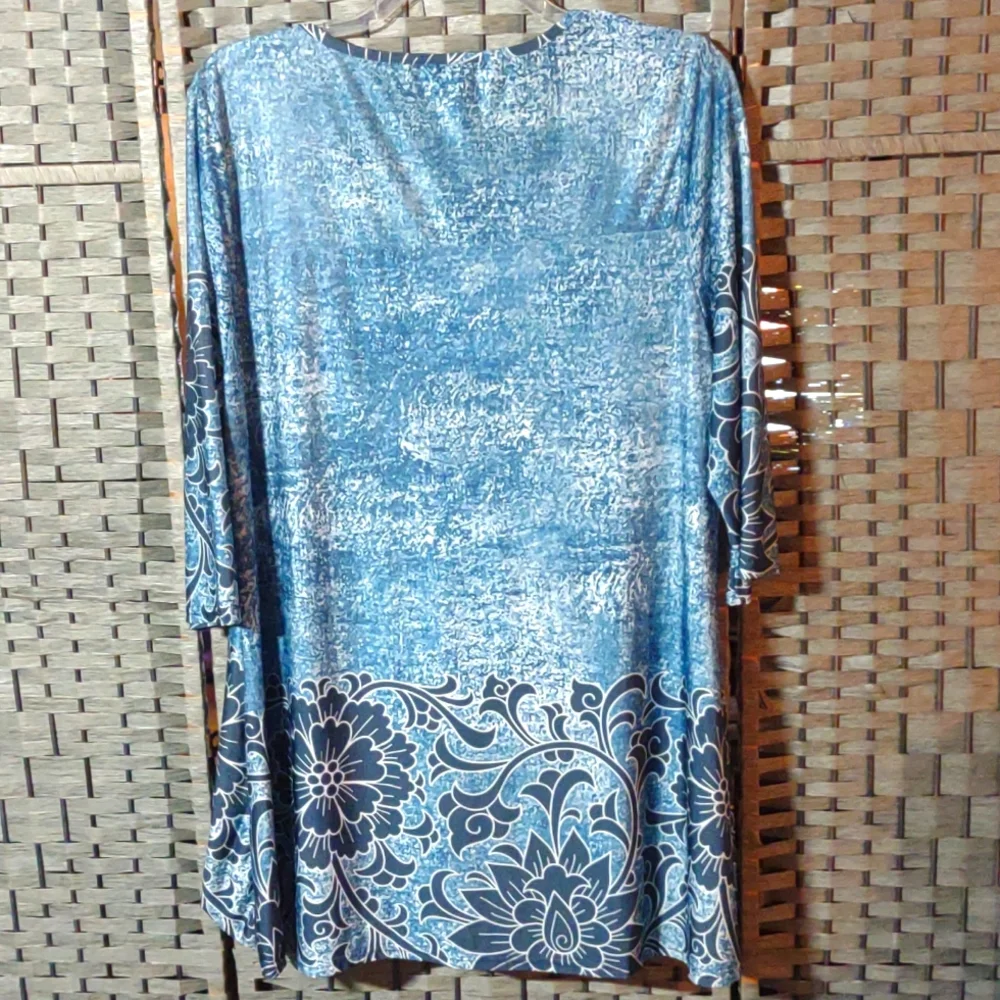 Sunflower by Firmiana Lose Fitting Blouse Top Tunic 3X - Picture 2 of 10